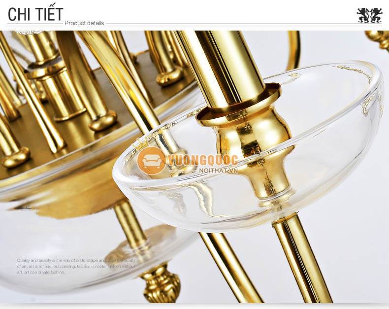 Đèn chùm đồng cao cấp phong cách đồng quê pháp ABR142-7